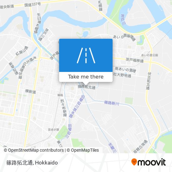 篠路拓北通 map