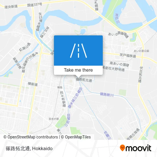 Shinoro Takuhoku Street map