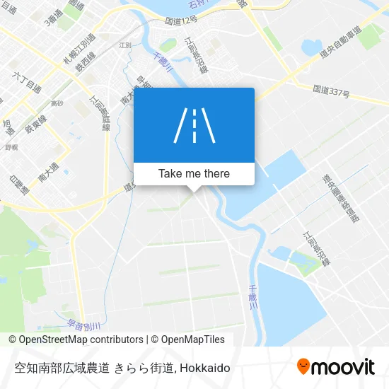 空知南部広域農道 きらら街道 map