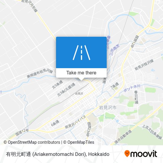 有明元町通 (Ariakemotomachi Dori) map