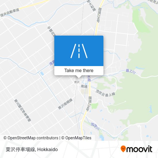 栗沢停車場線 map