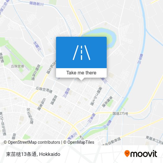 東苗穂13条通 map