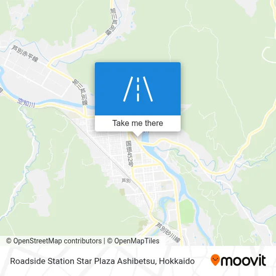 Roadside Station Star Plaza Ashibetsu map