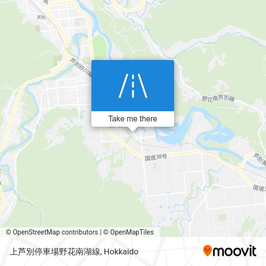 上芦別停車場野花南湖線 map