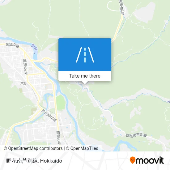 野花南芦別線 map
