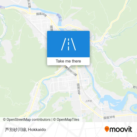 Ashibetsu Sunagawa Line map