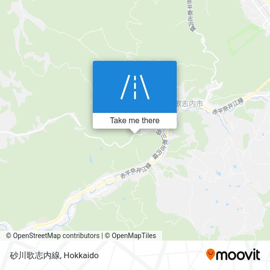 砂川歌志内線 map