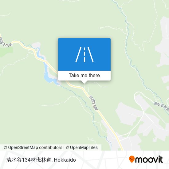 清水谷134林班林道 map
