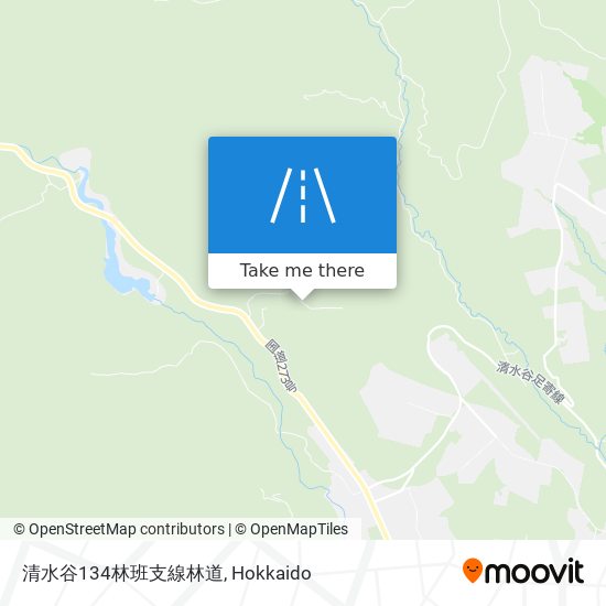 清水谷134林班支線林道 map