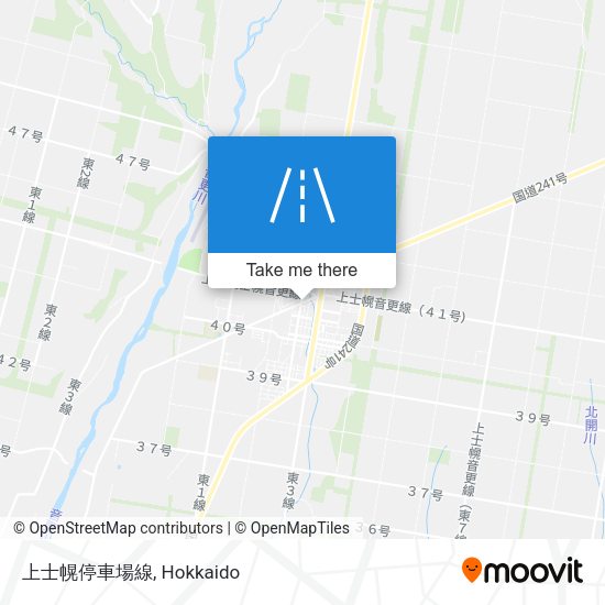 上士幌停車場線 map