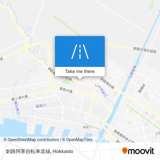 釧路阿寒自転車道線 map