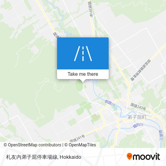 札友内弟子屈停車場線 map