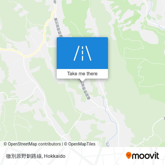 徹別原野釧路線 map