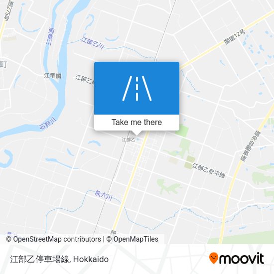 江部乙停車場線 map