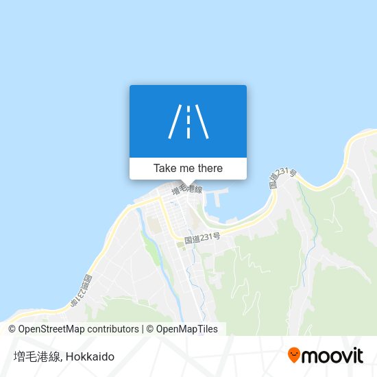 増毛港線 map