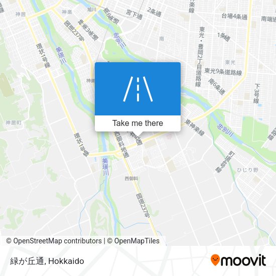 緑が丘通 map