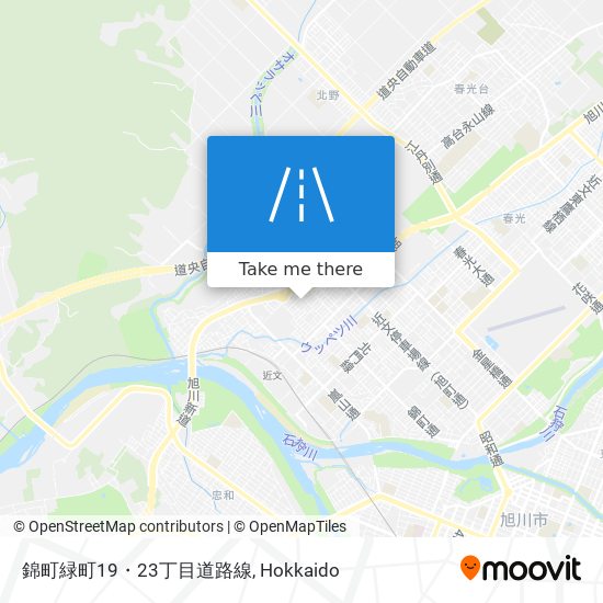 錦町緑町19・23丁目道路線 map