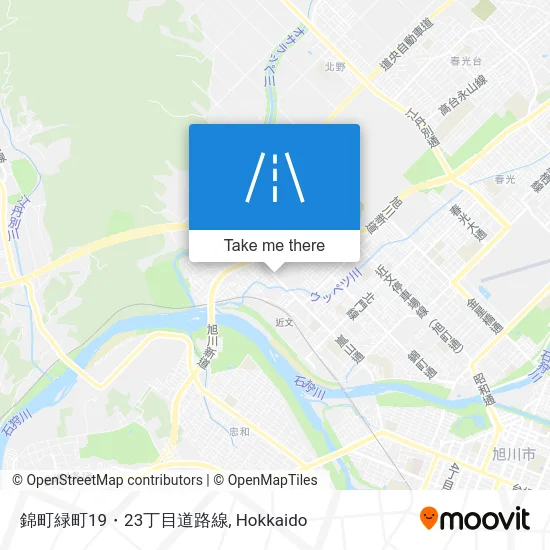 錦町緑町19・23丁目道路線 map