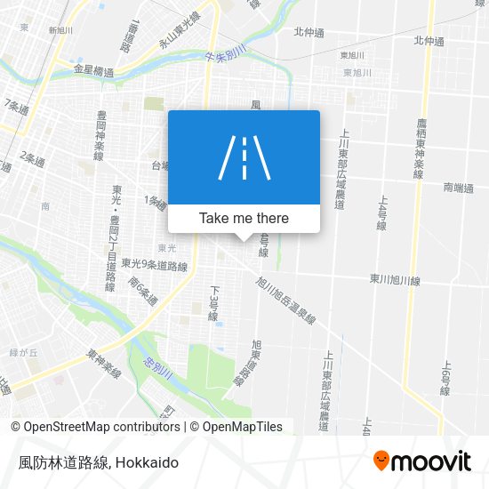風防林道路線 map