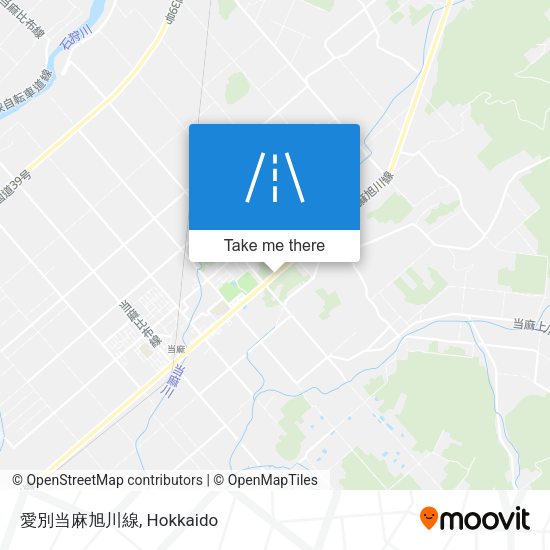 愛別当麻旭川線 map