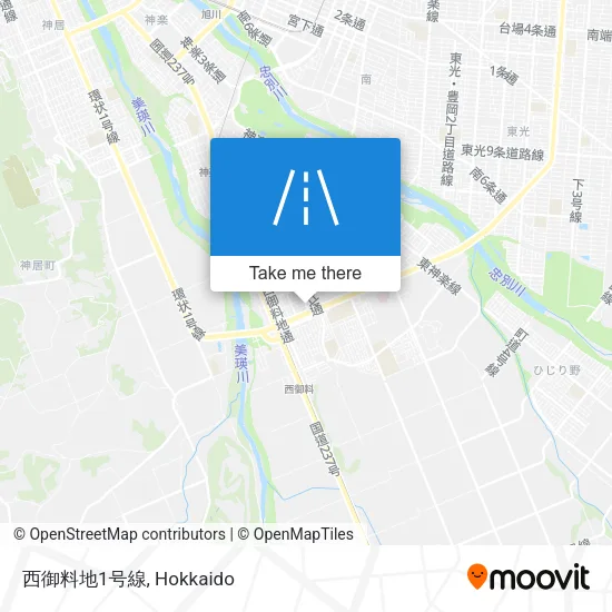 West Ryochi No. 1 Line map