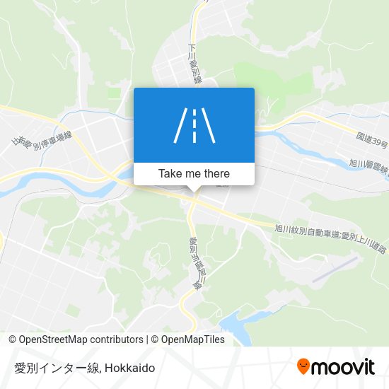 愛別インター線 map