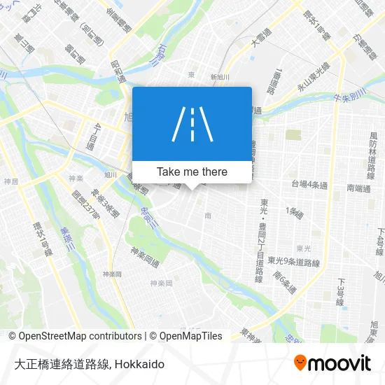 大正橋連絡道路線 map