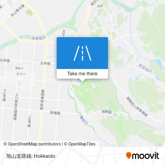 旭山道路線 map