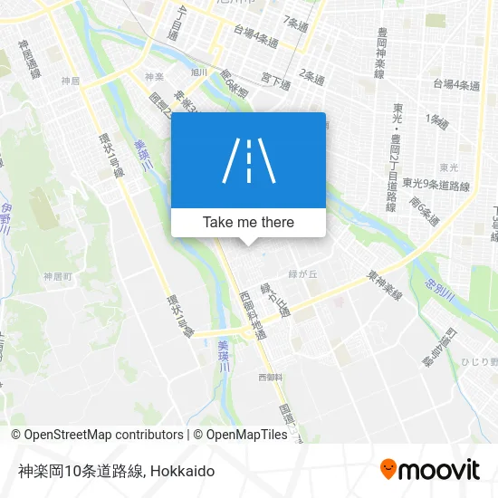 Kaguraoka 10th Road Line map