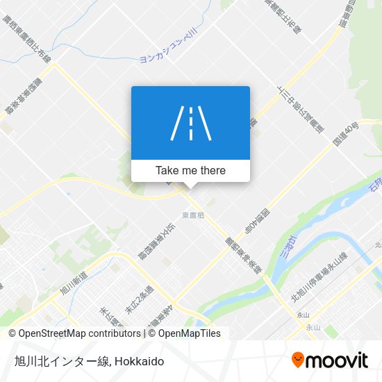 旭川北インター線 map