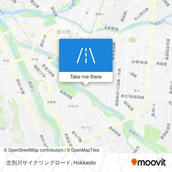 忠別川サイクリングロード map