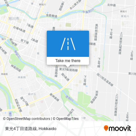東光4丁目道路線 map