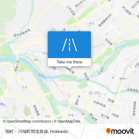 旭町・川端町間道路線 map