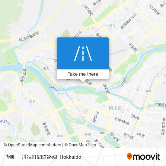 旭町・川端町間道路線 map