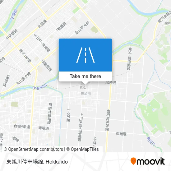 東旭川停車場線 map