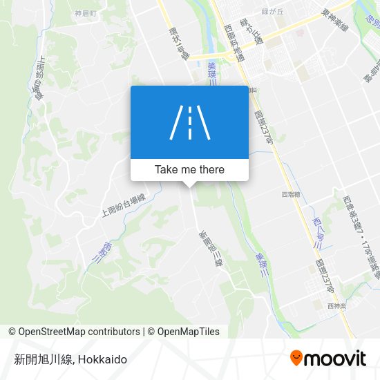 新開旭川線 map