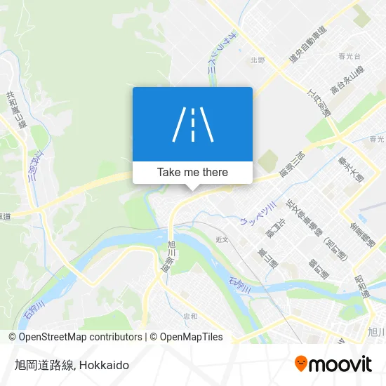 旭岡道路線 map