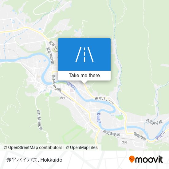 赤平バイパス map
