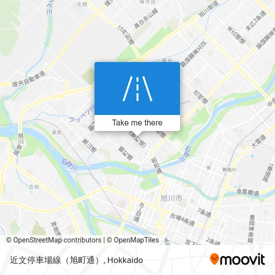 Chikabune Station Line (Asahi Town Street) map