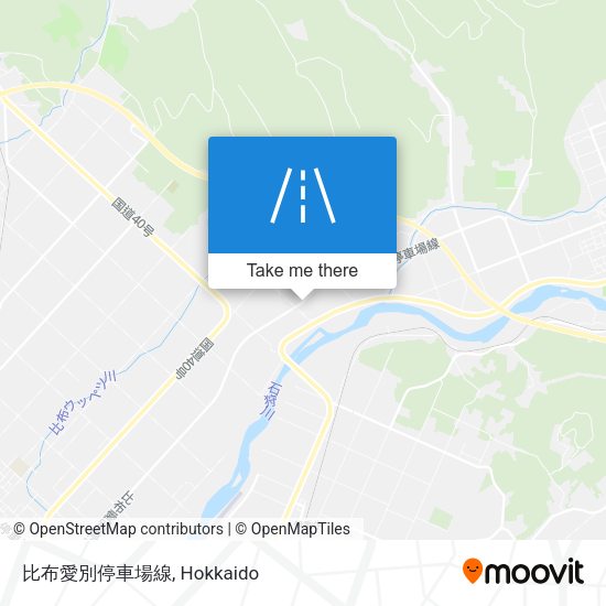 比布愛別停車場線 map