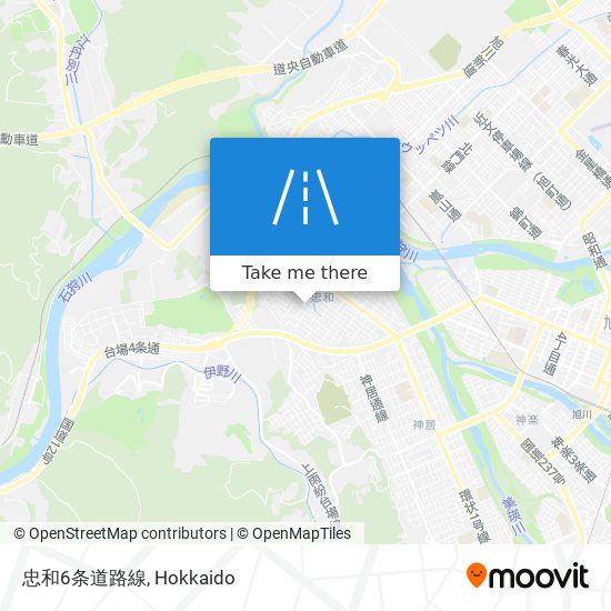 忠和6条道路線 map