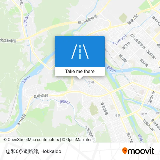 忠和6条道路線 map