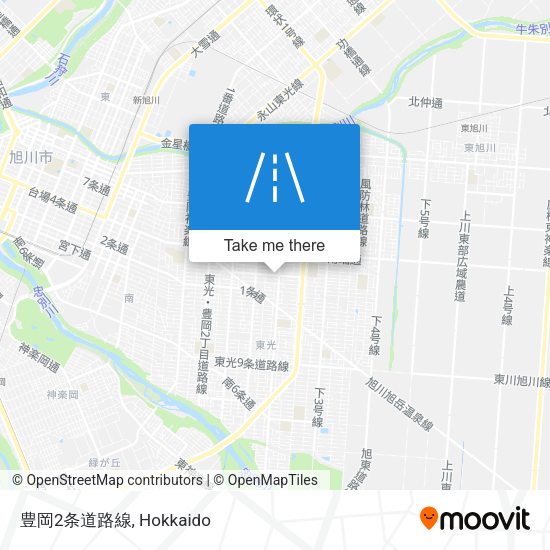 豊岡2条道路線 map
