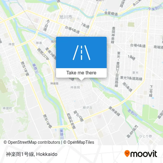 Kaguraoka 1st Line map