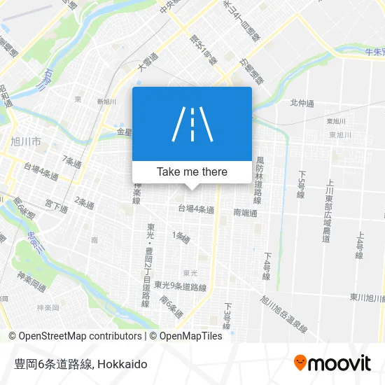 豊岡6条道路線 map