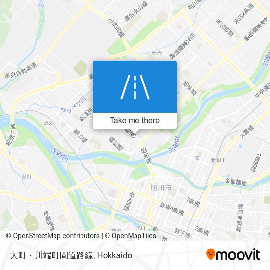 大町・川端町間道路線 map