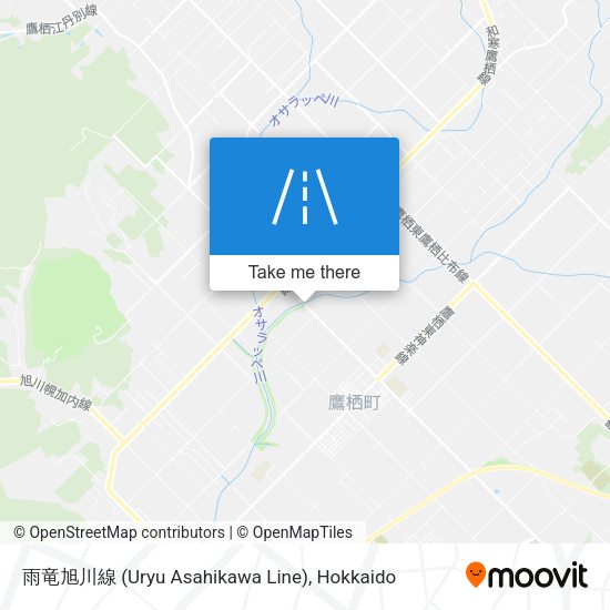 雨竜旭川線 (Uryu Asahikawa Line) map