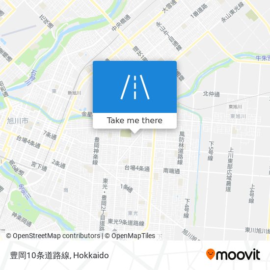 豊岡10条道路線 map