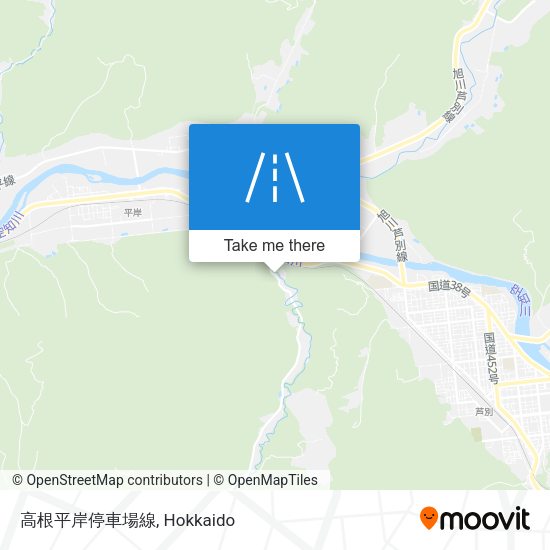 高根平岸停車場線 map