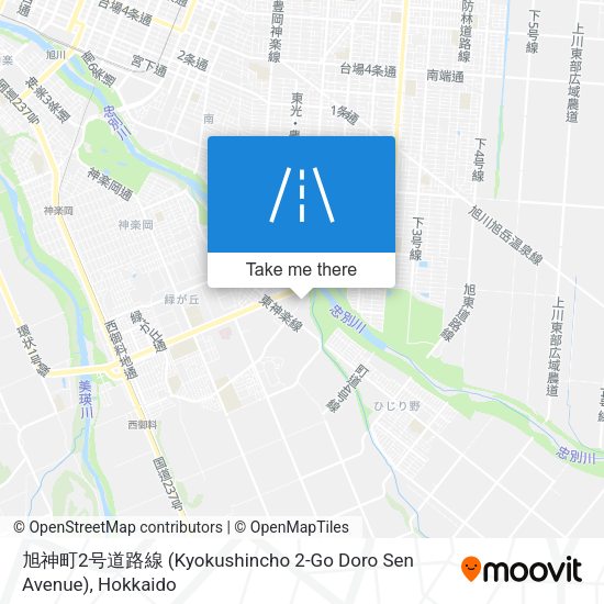 旭神町2号道路線 (Kyokushincho 2-Go Doro Sen Avenue) map